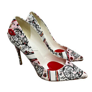 Heels ALDO Stessy 2.0 Stiletto Pump Valentines Size  Kiss Heart Love Sz 9 US